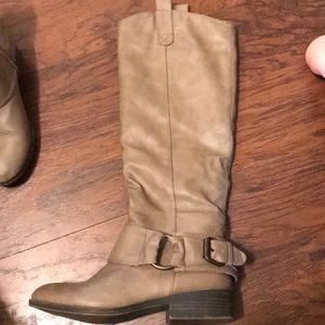 Tall tan boots